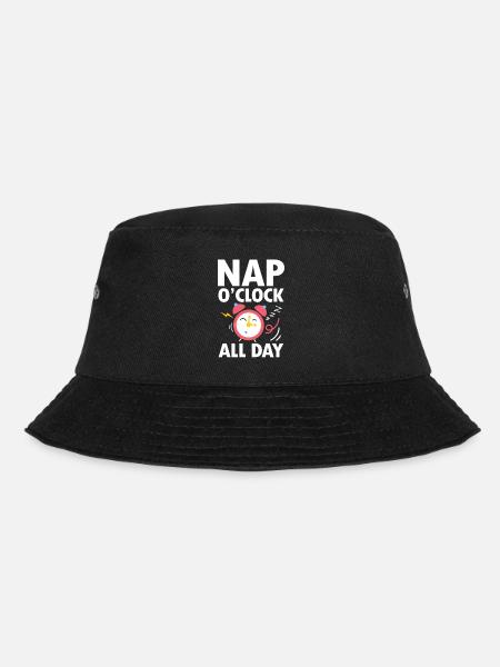 Rente Ruhestand Nap o’clock all day für einen - Bucket Hat - Schwarz