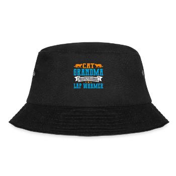 Cat Grandma Gifts - Bucket Hat - Schwarz - Vorne - Lela (165cm)