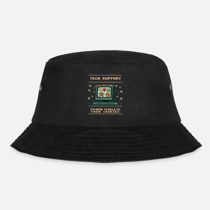 I'm Here To Delete Your Cookies – Holiday Fun - Bucket Hat - Schwarz