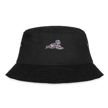 Lhasa Apso Geometric - Bucket Hat - black - Front - Lela (165cm)