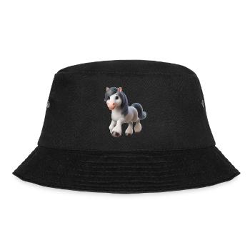 Pferd 2 - Bucket Hat - Schwarz - Vorne - Lela (165cm)