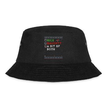 Nice Naughty A Bit Of Both - Christmas Balance - Bucket Hat - black - Front - Lela (165cm)