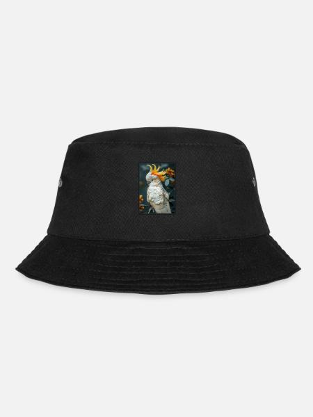 Cockatoo Kakadus Kakadu - Bucket Hat - Schwarz