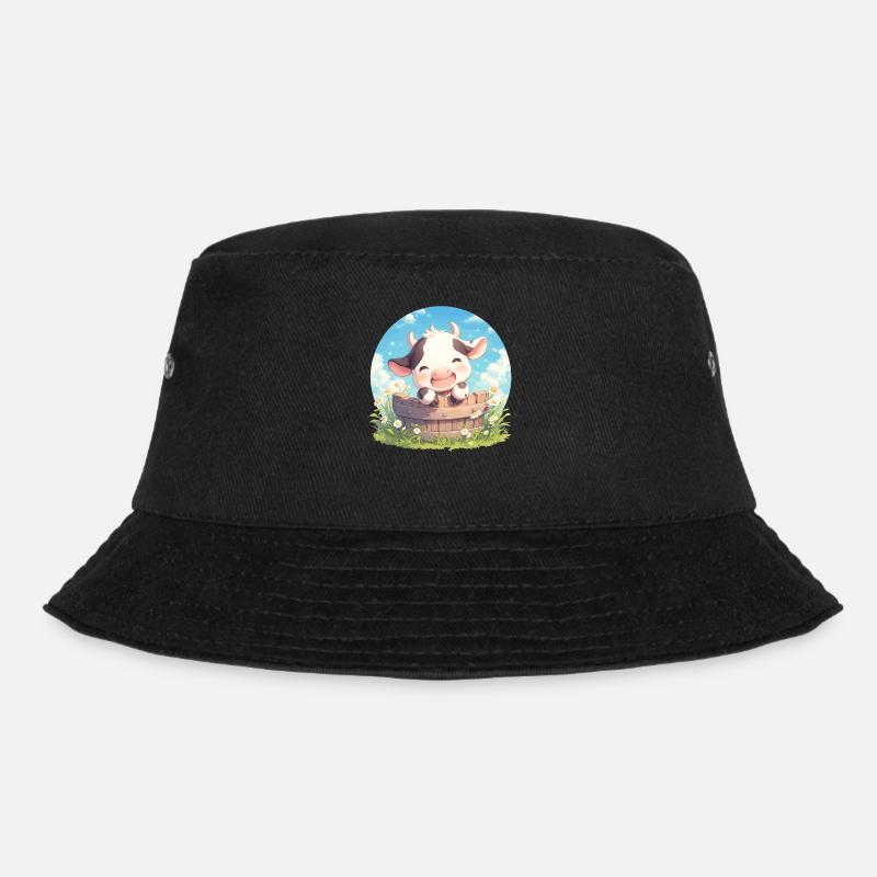 Kühe Kuh - Bucket Hat - Schwarz