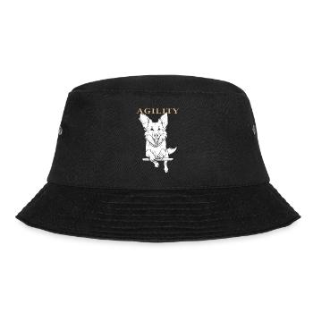 HUND AGILITY - Bucket Hat - Schwarz - Vorne - Lela (165cm)