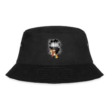 Forest Dwellers Squirrels Campfire Fairy Tale - Bucket Hat - black - Front - Lela (165cm)