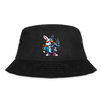Robohase - Bucket Hat - Schwarz - Vorne - Lela (165cm)