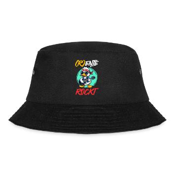 R ENTE ROCKT Lustiges Ruhestand Rentner - Bucket Hat - Schwarz - Vorne - Lela (165cm)