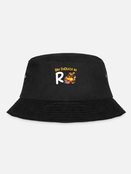 Ruhestand BIN ENDLICH IN R ENTE Lustiges Rentner - Bucket Hat - Schwarz