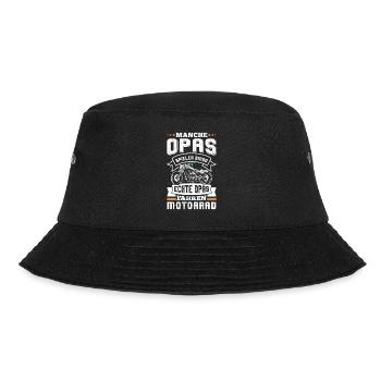 Opi MANCHE OPAS SPIELEN BINGO ECHTE OPAS FAHREN - Bucket Hat - Schwarz - Vorne - Lela (165cm)