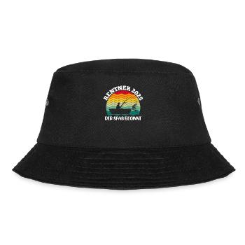 RENTNER 2025 DER SPAß BEGINNT Lustiges Renten - Bucket Hat - Schwarz - Vorne - Lela (165cm)