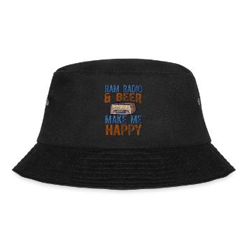 Radio amateur Bière Happy Ham Radio - Bob - noir - Devant - Lela (165cm)