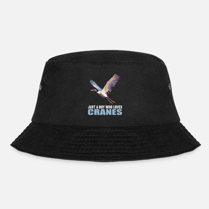 Kraniche Kranich - Bucket Hat - Schwarz