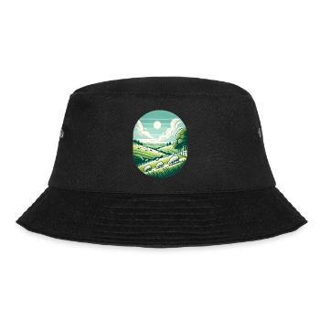 Yorkshire Countryside Scenic Design - Bucket Hat - black - Front - Lela (165cm)
