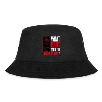 Spiel Sport Baller Strategie Basketball - Bucket Hat - Schwarz - Vorne - Lela (165cm)