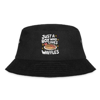 Waffles Breakfast Sweets - Bucket Hat - black - Front - Lela (165cm)