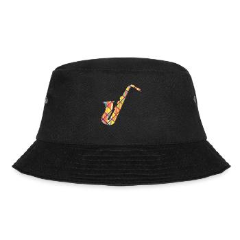 Saxophone Geometric - Bucket Hat - black - Front - Lela (165cm)