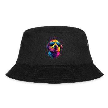 Quokka Sonnenbrille Regenbogen Australien Quokkas - Bucket Hat - Schwarz - Vorne - Lela (165cm)