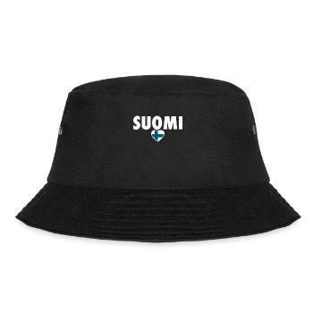 Suomi Finnland Finnische Flagge Finne - Bucket Hat - Schwarz - Vorne - Lela (165cm)