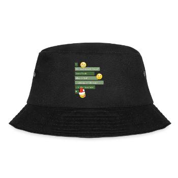 Weihnachtschaos im Griff - Bucket Hat - Schwarz - Vorne - Lela (165cm)