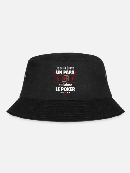 Juste un papa qui aime le poker, pokériste, noël - Bob - noir
