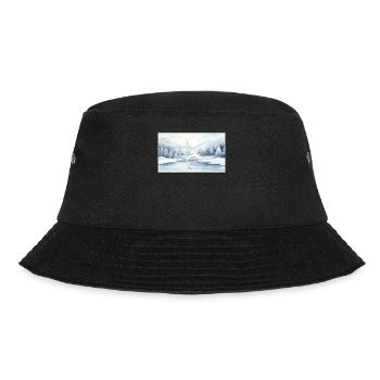 Elegant skater in winter wonderland - Bucket Hat - black - Front - Lela (165cm)