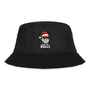 Basketball Im Weihnachtsmannkostüm-Deck The Balls - Bucket Hat - Schwarz - Vorne - Lela (165cm)