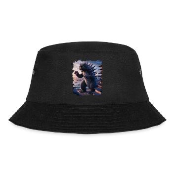 Cat Monster Art Lustige Geschenke Für Männer Frauen Kind - Bucket Hat - Schwarz - Vorne - Lela (165cm)