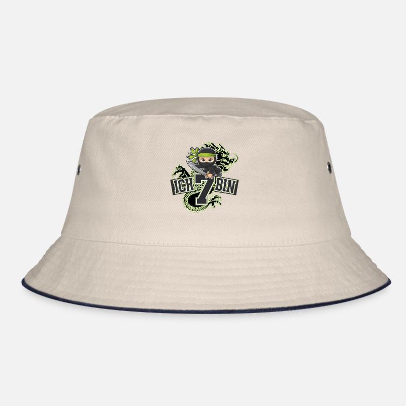 Ich Bin 7 Ninja Geburtstagsshirt Bucket Hat