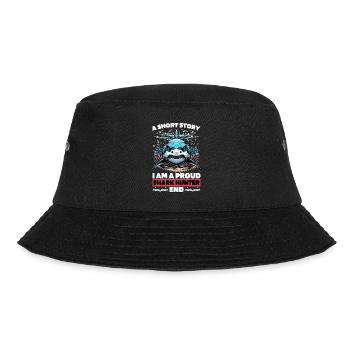 Shark Hunting A Short Story I Am A Paleontologist - Bucket Hat - Schwarz - Vorne - Lela (165cm)