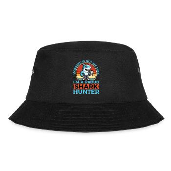 Shark Hunting Morning Is Not My Time Fossil Hunter - Bucket Hat - Schwarz - Vorne - Lela (165cm)