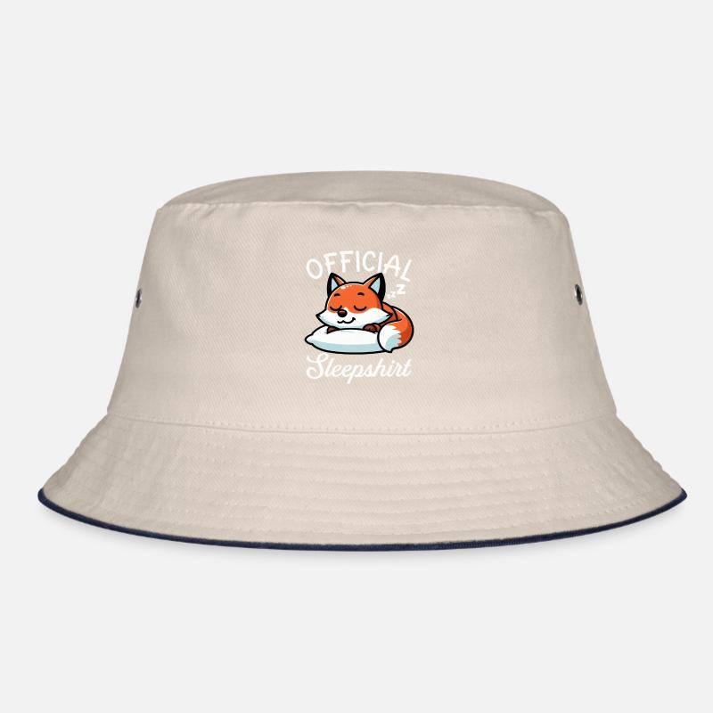 Official Sleeper Fox Cute Funny Lazy Bucket Hat