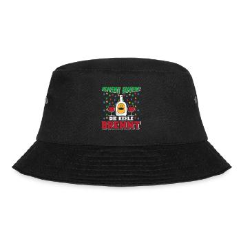 ADVENT ADVENT DIE KEHLE BRENNT Lustiges Glühwein - Bucket Hat - Schwarz - Vorne - Lela (165cm)