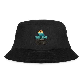 Sailing Boat Sailor - Bucket Hat - black - Front - Lela (165cm)
