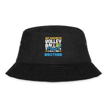 Mein Lieblings Volleyballspieler Bruder - Bucket Hat - Schwarz - Vorne - Lela (165cm)