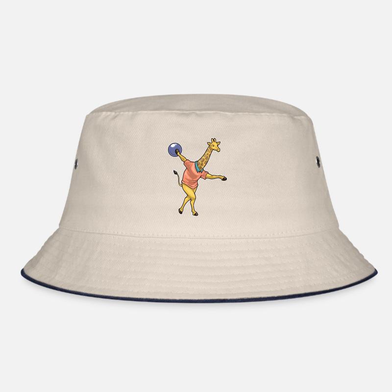 Giraffe Bowling Bowlingkugel Bucket Hat