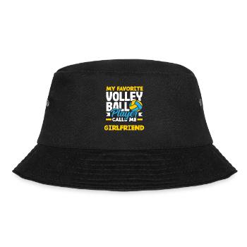My favorite volleyball player calls girlfriend - Bucket Hat - black - Front - Lela (165cm)