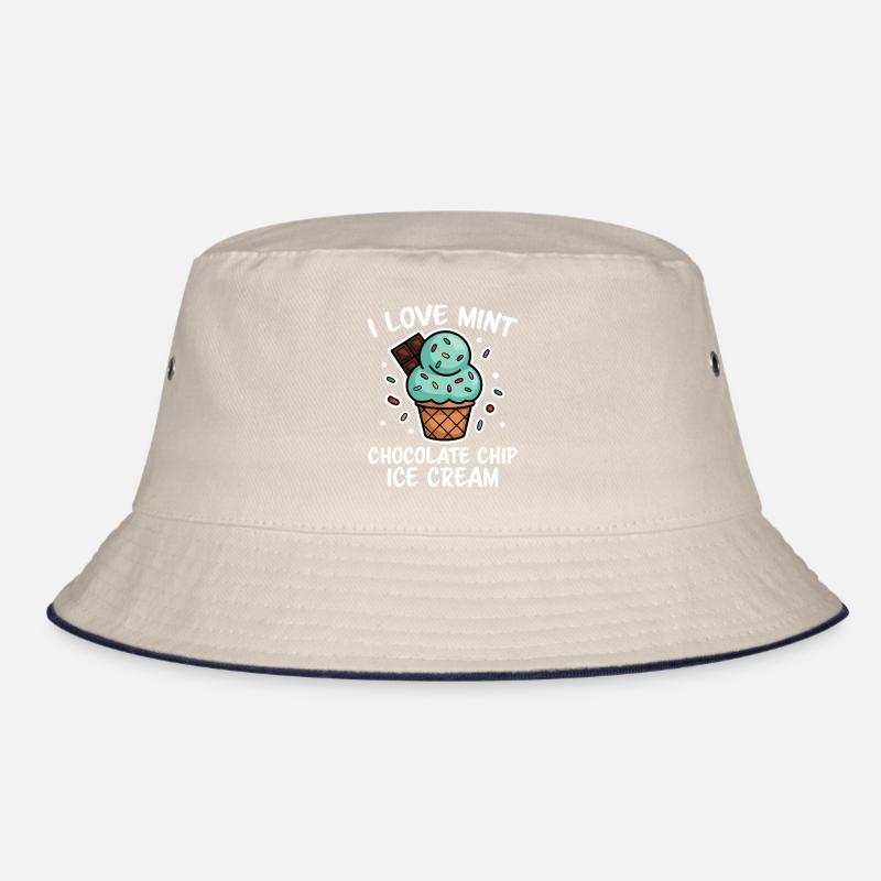 Schoko Minz Eis Spruch Lustiges Minz Eis Geschenk Bucket Hat
