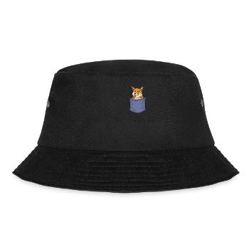 Fuchs Brusttasche Canidae Caninae Rotfuchs Fuchs - Bucket Hat - Schwarz - Vorne - Lela (165cm)