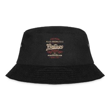 24. Geburtstag Vintage Dezember 2000 Jahrgang - Bucket Hat - Schwarz - Vorne - Lela (165cm)