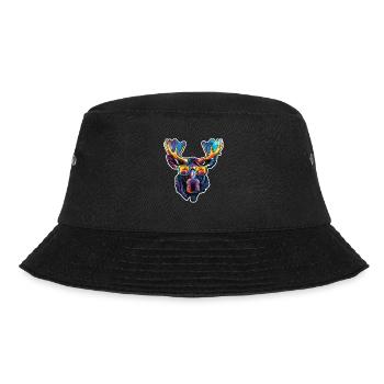 Lustiger Elch mit Sonnenbrille für einen Elch Fan - Bucket Hat - Schwarz - Vorne - Lela (165cm)