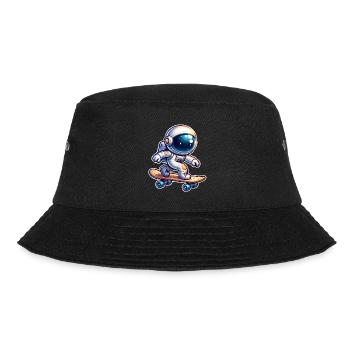 Skateboard Skater Astronaut - Bucket Hat - black - Front - Lela (165cm)