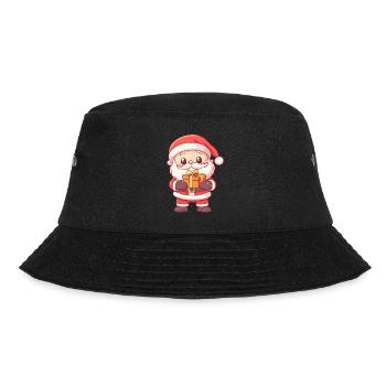 Weihnachtsmann Frauen Männer Kinder Weihnachten - Bucket Hat - Schwarz - Vorne - Lela (165cm)