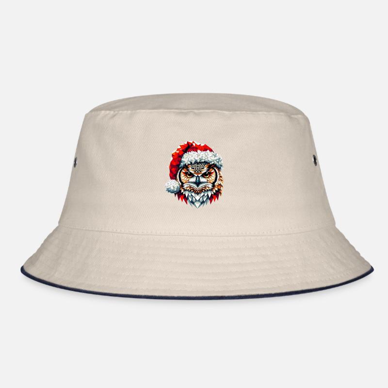 Polygon Kunst Eule Uhu Weihnachtsmütze Original Bucket Hat