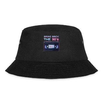Bring Back the 90's Retro Boombox 90s - Bucket Hat - black - Front - Lela (165cm)
