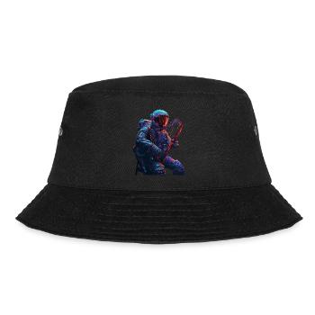 Astronaut Harfe - Bucket Hat - Schwarz - Vorne - Lela (165cm)