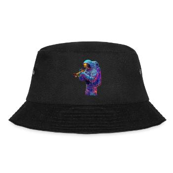 Astronaut Trompete - Bucket Hat - Schwarz - Vorne - Lela (165cm)