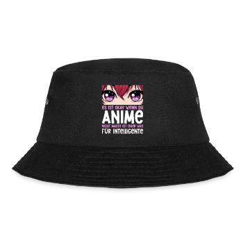 Anime Manga Otaku Japan Waifu Anime Girl Cosplay - Bucket Hat - Schwarz - Vorne - Lela (165cm)