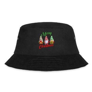 Merry Christmas Gnomes Happy Xmas Family - Bucket Hat - Schwarz - Vorne - Lela (165cm)