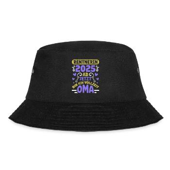 RENTNERIN 2025 VOLLZEIT OMA Lustiges Großmutter - Bucket Hat - Schwarz - Vorne - Lela (165cm)